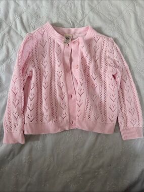 Pink Knit Cardigan Jacket baby girl 6-9 months